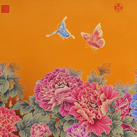 Objets décoratifs de table pour cadeaux d'affaires, nouveau style chinois, en laiton et bois massif, motif richesse et honneur, décoration intérieure pour bureau