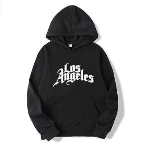 2025 hiver haute qualité <span class=keywords><strong>Los</strong></span> <span class=keywords><strong>Angeles</strong></span> imprimé ample Hip Hop Style sweats à capuche décontracté hauts pullover sweat à capuche pour hommes - Product Image 5
