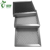 Filtre à air primaire réticulé à cellules ouvertes personnalisé mousse polyuréthane éponge haute capacité de poussière cadre en aluminium panneau lavable