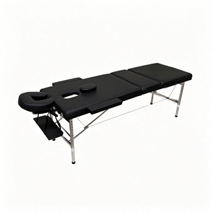Table <span class=keywords><strong>de</strong></span> massage pliable à 3 sections avec pieds en acier inoxydable et appui-tête réglable pour <span class=keywords><strong>tatouage</strong></span> - Product Image 3