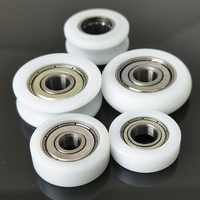 Roue à roulement à billes en plastique pour charge utile de 15 kg, rouleau coulissant 6x20x8MM 6x30x10 6x30x12 6x28x6 MM, poulie en nylon avec roulement