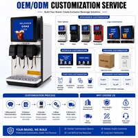 Distributeur de boissons gazeuses à 3 buses OEM ODM, machine à soda froide commerciale pour usage professionnel en restaurant
