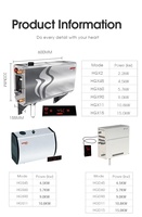 Générateur de vapeur HARVIA en acier inoxydable, puissance électrique 2,2 kW, 4,5 kW, 5,7 kW, 9 kW, 10,8 kW, 15 kW, à vendre