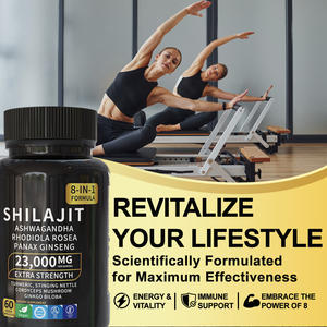 Cápsulas de Shilajit orgánicas naturales OEM ODM Suplemento dietético de Salud del Himalaya salvaje de grado alimenticio Resina pura Etiqueta privada - Product Image 5