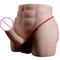 Warrior III Lebensechter Realistischer Muskulöser Bauch Po Oberschenkel Männliche Hüfte Gesäß Geformter Anal-Masturbator Silikon-Muskeln Sexspielzeug für Männer