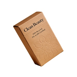 Cajas Personalizadas para Perfumes, Caja Rígida de Papel Reciclado, Diseño Cuadrado con Logotipo Personalizado en Relieve, <span class=keywords><strong>Experiencia</strong></span> de Desempaquetado Única - Product Image 1