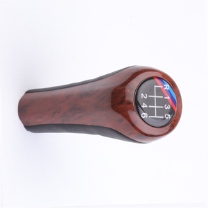Poignée de levier de vitesses en cuir artificiel imitation bois, 5 vitesses, 6 vitesses, boîte de vitesses manuelle, pour BMW E36 E46 E60 E90 Series - Product Image 4