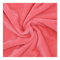 Super Zachte Velours 100 Polyester Micro Fluwelen Stof 100% Polyester Pluche Stof Voor Pluche Knuffel Stof