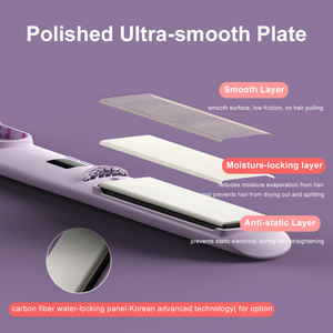 <span class=keywords><strong>Plancha</strong></span> de Pelo Profesional 2 en 1, Placas de Cerámica, <span class=keywords><strong>Rizador</strong></span> <span class=keywords><strong>y</strong></span> Alisador, Personalizable con Marca Privada, Venta al Por Mayor - Product Image 5