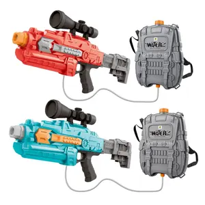 Automatic Water Squirt Guns 4L Backpack 40 FT Range Outdoor Shooting Gun Games Fight Toys Electric Water Gun