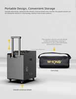 Système de sonorisation portable W-KING K30, colonne de sonorisation Line Array, système DJ, colonne pour événements en plein air, enceintes sans fil Bluetooth avec batterie rechargeable