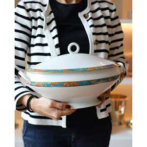 Set di Stoviglie Richard Ginori Impero 12 Pezzi, Stile Bohémien Classico, Kit Ecologico con Bordo Astratto per Hotel - Product Image 3