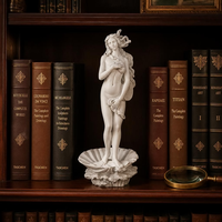 Statue Art Déco Vénus Coquille en Résine Blanche Sculpture Déesse Grecque Figurine Écologique Haute Qualité pour Décoration Intérieure et Art