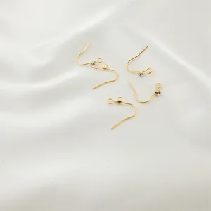 Diamond earrings studs for Jewelry supplies making accessories Brass 18k gold plated Zircon earpin for Jewelry accessories