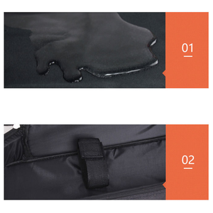 Étui cari étanche pour <span class=keywords><strong>guitare</strong></span> classique, grande taille, rembourré, Double sangle, couverture noire, bandoulière - Product Image 5