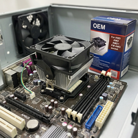 Ventilador Silencioso de 12VDC con Disipador de Calor para Computadoras de Escritorio, Servidores, PCB, PCBA, Chips AMD, AM, FM, FM2 e Intel para Oficina en Casa