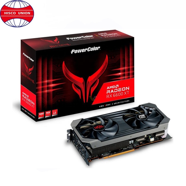 Hot-selling POWERCOLOR Radeon RX 6600 XT 8GB Red Devil   GDDR6 Graphics Card