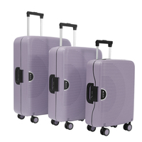 Ensemble de bagages rigides en PP avec porte-gobelet en polyester |   Sacs de voyage légers, luxueux, imperméables, résistants aux rayures, simples et modernes |   4
