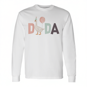 Camiseta de manga larga a juego para la familia de One Silly Goose Dada, primer cumpleaños - Product Image 2