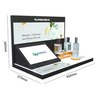 Supports d'affichage de comptoir en acrylique avec éclairage LED personnalisé pour une démonstration interactive des produits dans les magasins phares des marques de détail