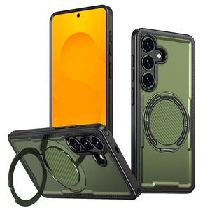 PC+TPU+Aleación de Zinc Tipo <span class=keywords><strong>O</strong></span> 360 °   Soporte giratorio con sonido mecánico + cubierta de teléfono de chapa de hierro para Samsung S26 S26 Plus S26 <span class=keywords><strong>Ultra</strong></span> - Product Image 1