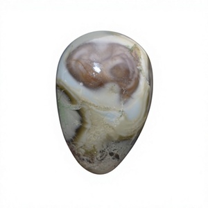 Pierres précieuses FAIJAN de haute qualité, jaspe impérial, cabochon, forme poire, pierres naturelles en vrac, fabriquées à la main au Rajasthan, pour la fabrication de bijoux - Product Image 1