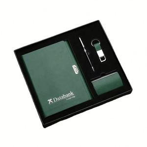 ชุดของขวัญสมุดโน้ตปกแข็ง PU สำหรับธุรกิจ BSY Exquisite พร้อมพวงกุญแจ ที่ใส่บัตร ปากกา กระดาษ 100 แผ่น 100 แกรม ชุดของขวัญสำหรับสำนักงาน - Product Image 3