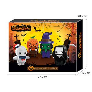 Bloques de Construcción de Partículas Pequeñas para Halloween, Aprobados por TIC, Juguete Creativo de Ensamblaje DIY, Venta al por Mayor para Inauguración de Tiendas, Regalo - Product Image 3