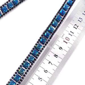 Décoration en strass bleu royal scintillant pour costumes de <span class=keywords><strong>carnaval</strong></span> des Caraïbes pour femmes - Product Image 4
