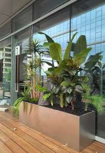 Fioriera Originale Quadrata, Rotonda, Ovale, Rettangolare in Alluminio e Acciaio Inossidabile per Esterni - Product Image 6