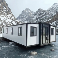 Maison Conteneur Préfabriquée Moderne de Luxe 20ft 40ft Portable Personnalisée en Acier Léger Double Étage pour Hôtel en Alliage d'Aluminium