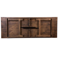 Table à manger pliante en bois massif de style farmhouse antique pour mariage, fête, hôtel