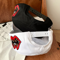 Casquette de baseball unisexe en coton brodée, à visière plate et incurvée, style mode et personnalité, confortable, style américain, en stock, vente en gros
