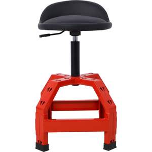 DB Pneumatic Heavy Duty Mechanics Tabouret Siège de Creeper pivotant à 360 degrés en équipement industriel rouge - Product Image 2