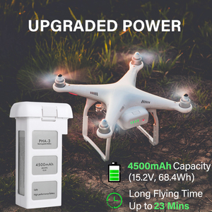 Nâng cấp 4500mAh 15.2V Lipo Pin cho DJI Phantom 3 Pro/Tiêu chuẩn/nâng cao 4K SE thông minh chuyến bay thay thế pin - Product Image 6