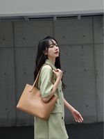 Bolso Tote de Cuero Genuino 2026, Gran Capacidad, para Llevar Bajo el Brazo, Minimalista, Lujoso y Versátil, para Mujer