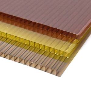 Trong suốt chống cháy PC đôi tường 16mm lợp <span class=keywords><strong>Polycarbonate</strong></span> tấm rỗng cho ngoài trời gazebo vườn tán - Product Image 6