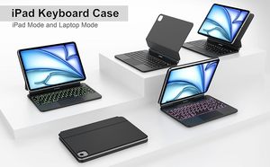 เคสแทร็คแพดแม่เหล็กบาง7<span class=keywords><strong>สี</strong></span>แบบมีไฟด้านล่างเคสคีย์บอร์ดเมจิกสำหรับ <span class=keywords><strong>iPad</strong></span> <span class=keywords><strong>Air</strong></span> 11 2026 M4 M3 5th M2อากาศ4th Gen 10.9 <span class=keywords><strong>iPad</strong></span> Pro 11 - Product Image 2