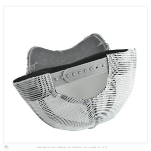 Cross-border Baseball Cap Washed Old Brim Edging Light <strong>Board</strong> Ripped <strong>Fashion</strong> Retro Summer Mesh Hat Sun-poof Peaked Cap