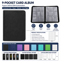Álbum de Cartas Coleccionables Personalizable de PU con Acabado de Cuero Duradero