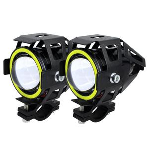 Racepro-faros de motocicleta con Ojos de Ángel y ojos del diablo, foco de conducción LED <span class=keywords><strong>U7</strong></span> - Product Image 1