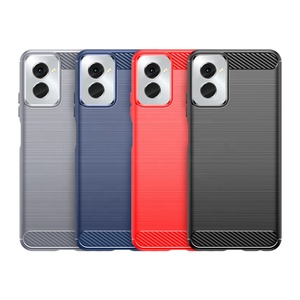 Funda de fibra de carbono para Motorola G72 G62 <span class=keywords><strong>G52</strong></span> G82 G71S G42 G32 G22 E32 G 5G 2023 Edge 30 Pro Plus E22 2022, funda de teléfono de TPU cepillada - Product Image 1