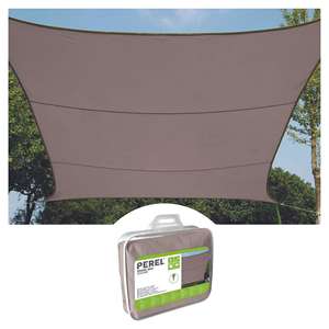 Perel <b>SHADE</b> SAIL - SQUARE - 3.6 x 3.6 m - COLOUR: TAUPE - Product Image 1