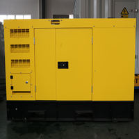 Générateur diesel portable silencieux refroidi par eau 50 kW 62,5 kVA, démarrage par lanceur 24 V, 480 V 1800 tr/min, double tension 50/60 Hz, AVR 160 A