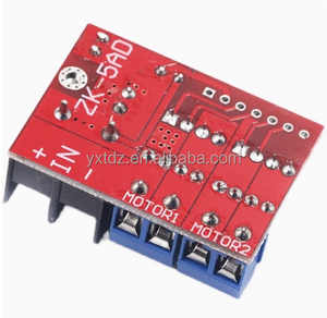 Module de commande de moteur DC bidirectionnel Super <span class=keywords><strong>L298N</strong></span> 5AD <span class=keywords><strong>5A</strong></span> avec alimentation double canal, contrôle PWM à distance et ponts H (PCB/PCBA) - Product Image 3