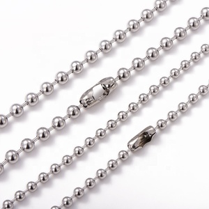 Corrente de Elos em Aço Inoxidável para Confecção de Joias, Colar de Pérolas em Ouro e Prata, Acessórios DIY - Product Image 1