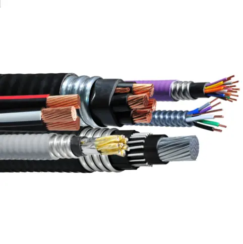 600V ACWU90 XLPE/AIA/PVC Metal kaplı kablo CUL kanada pazarı bakır kablo 14/3 14/2 6/3