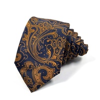 Cravate à motif Gravatas De Luxo Micro Cravatte Professionnel Paisley Green Tie Nueva Moda Corbata Paisley Necktie 7 cm