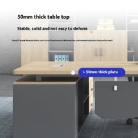 Di lusso di alta qualità Design moderno Executive Set da scrivania per ufficio Manager del lavoro CEO Boss fatto elegante pannello in legno