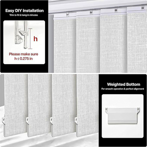 Tende Verticali Manuali Dream Blinds <span class=keywords><strong>per</strong></span> <span class=keywords><strong>Finestre</strong></span>, Coperture Verticali Trasparenti, Tende a Pannello 100% Oscuranti - Product Image 5